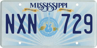 MS license plate NXN729