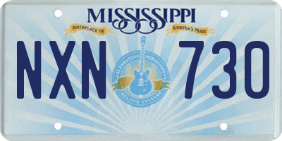 MS license plate NXN730