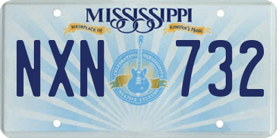 MS license plate NXN732
