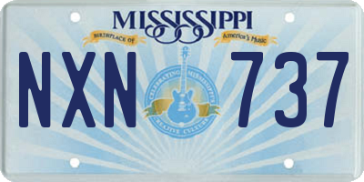 MS license plate NXN737