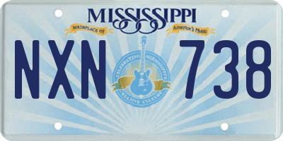 MS license plate NXN738