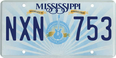 MS license plate NXN753