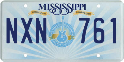 MS license plate NXN761