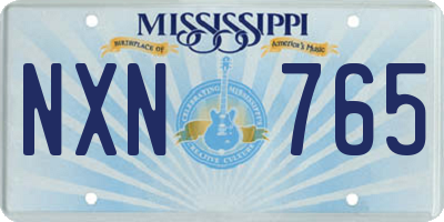 MS license plate NXN765