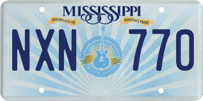 MS license plate NXN770