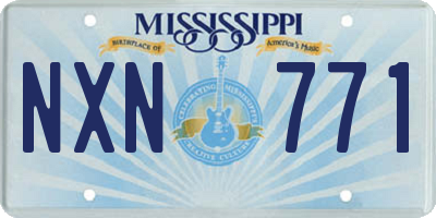 MS license plate NXN771