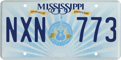 MS license plate NXN773