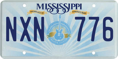 MS license plate NXN776