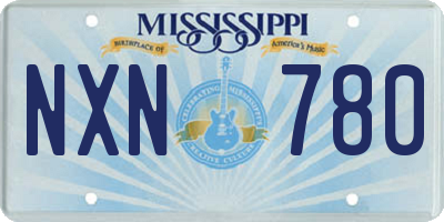 MS license plate NXN780