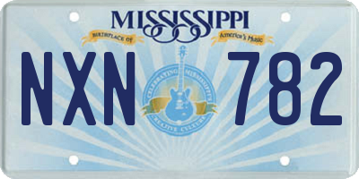 MS license plate NXN782