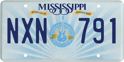MS license plate NXN791