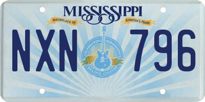 MS license plate NXN796