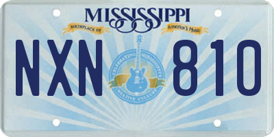 MS license plate NXN810