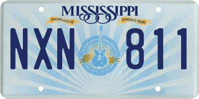MS license plate NXN811