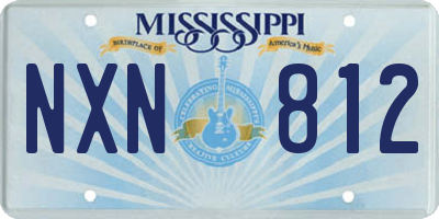 MS license plate NXN812