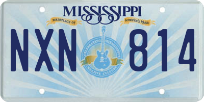 MS license plate NXN814
