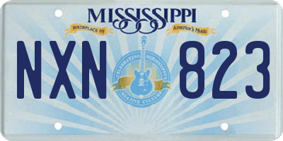 MS license plate NXN823
