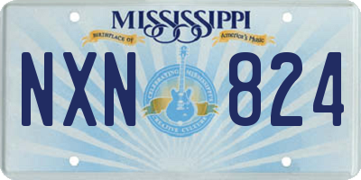 MS license plate NXN824