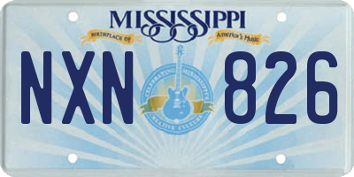 MS license plate NXN826
