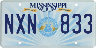 MS license plate NXN833
