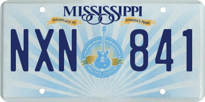 MS license plate NXN841