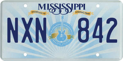 MS license plate NXN842