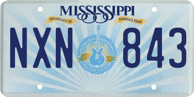 MS license plate NXN843
