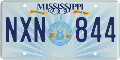MS license plate NXN844