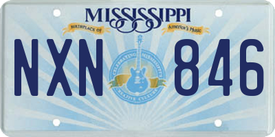 MS license plate NXN846