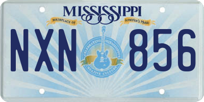 MS license plate NXN856