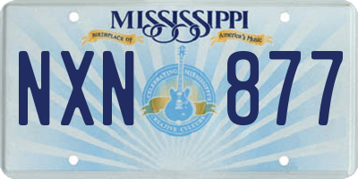 MS license plate NXN877