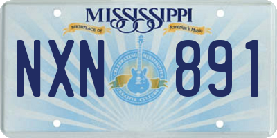MS license plate NXN891