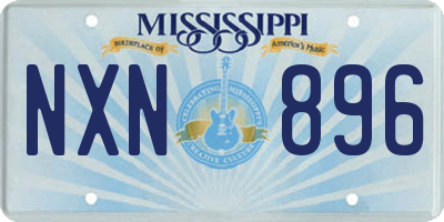 MS license plate NXN896