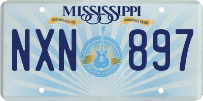 MS license plate NXN897