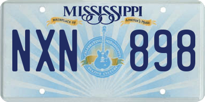 MS license plate NXN898