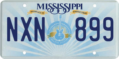 MS license plate NXN899