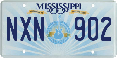 MS license plate NXN902