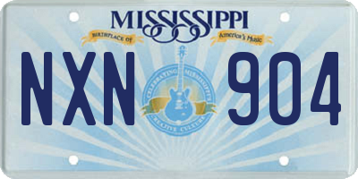 MS license plate NXN904