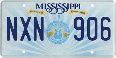 MS license plate NXN906