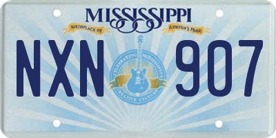 MS license plate NXN907