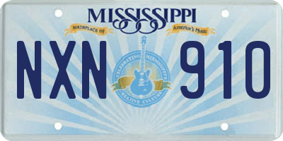 MS license plate NXN910