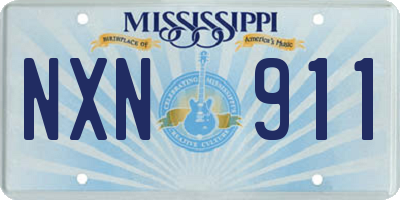 MS license plate NXN911