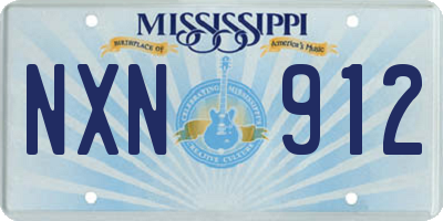 MS license plate NXN912