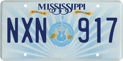 MS license plate NXN917