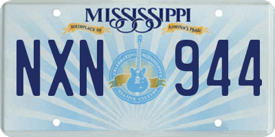 MS license plate NXN944