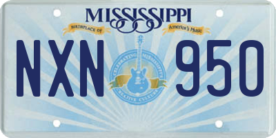 MS license plate NXN950