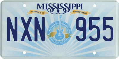 MS license plate NXN955