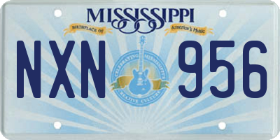 MS license plate NXN956