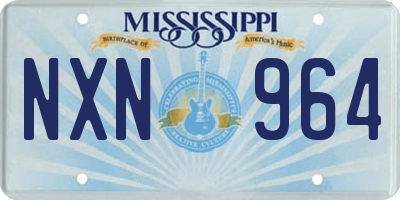 MS license plate NXN964