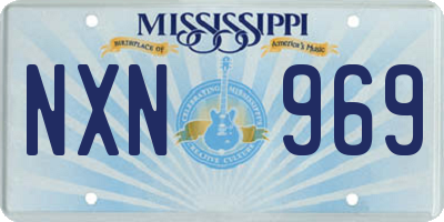 MS license plate NXN969